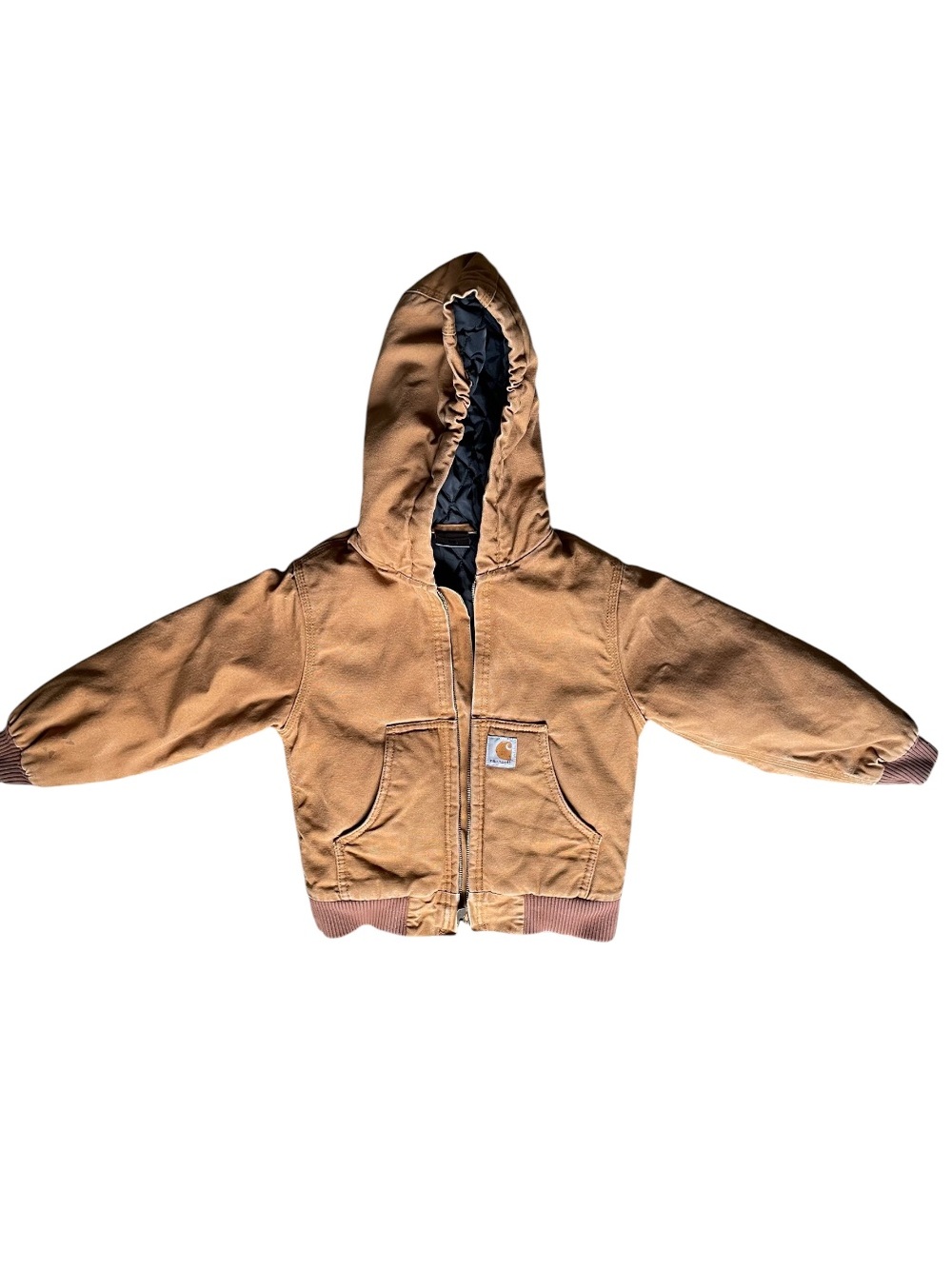 Carhartt Brown Hooded kids Jacket 4-5 Year